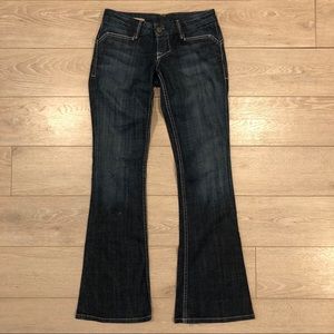 William Rast Savoy Ultra Low Rise Jeans Bell Fade